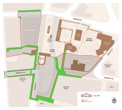 Map of Alamo area construction for July 2024