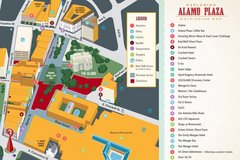 Map of Alamo Plaza wayfinding