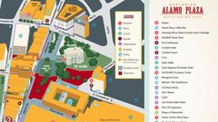 Map of Alamo Plaza wayfinding