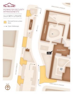 Map of Construction Area on July 30th