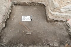 Surface of an excavation unit 20 cm below