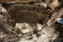 Excavation Test Pit on Crockett Street excavation test pit