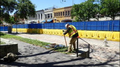 Construction Worker Digging With Shovel Construction Worker Digging With Shovel
