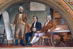 Painting depicting negotiations for the Louisiana Purchase in 1803.