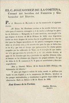 Typed document on cream colored paper