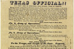 Broadside declaring independence for Texas.