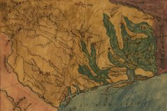 Historical map of Texas.