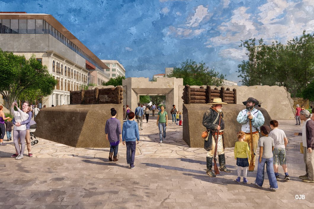 Mission Gate and The Alamo