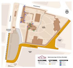 Map of Construction Work Near Alamo on July 5 construction work map alamo July 5