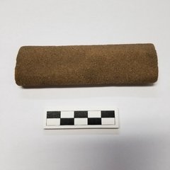 Artifact stone used to sharpen knives, axes, swords, etc.