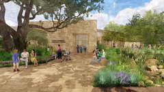 Rendering of Texas Cavaliers Education Center exerior