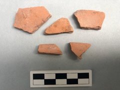 Five pieces of ceramic sherds