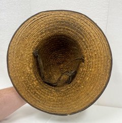 Inside view of palm leaf hat