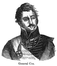 Mexican General Martín Perfecto de Cos