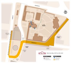 Map of Alamo area construction the week of April 19