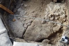 Inside of an excavation unit