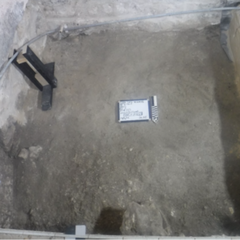 Beginning of excavation in church