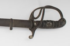 Mexican saber with engraving on the blade.