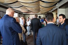 Interior view of guests in La Vista Terrace penthouse