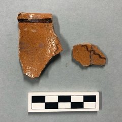 Two pieces of ceramic sherds