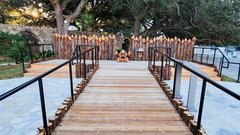 Accessible ramp leading to cannon on Alamo Palisade