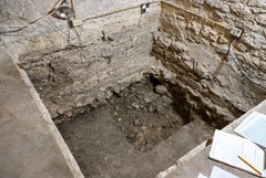 Inside of an excavation unit