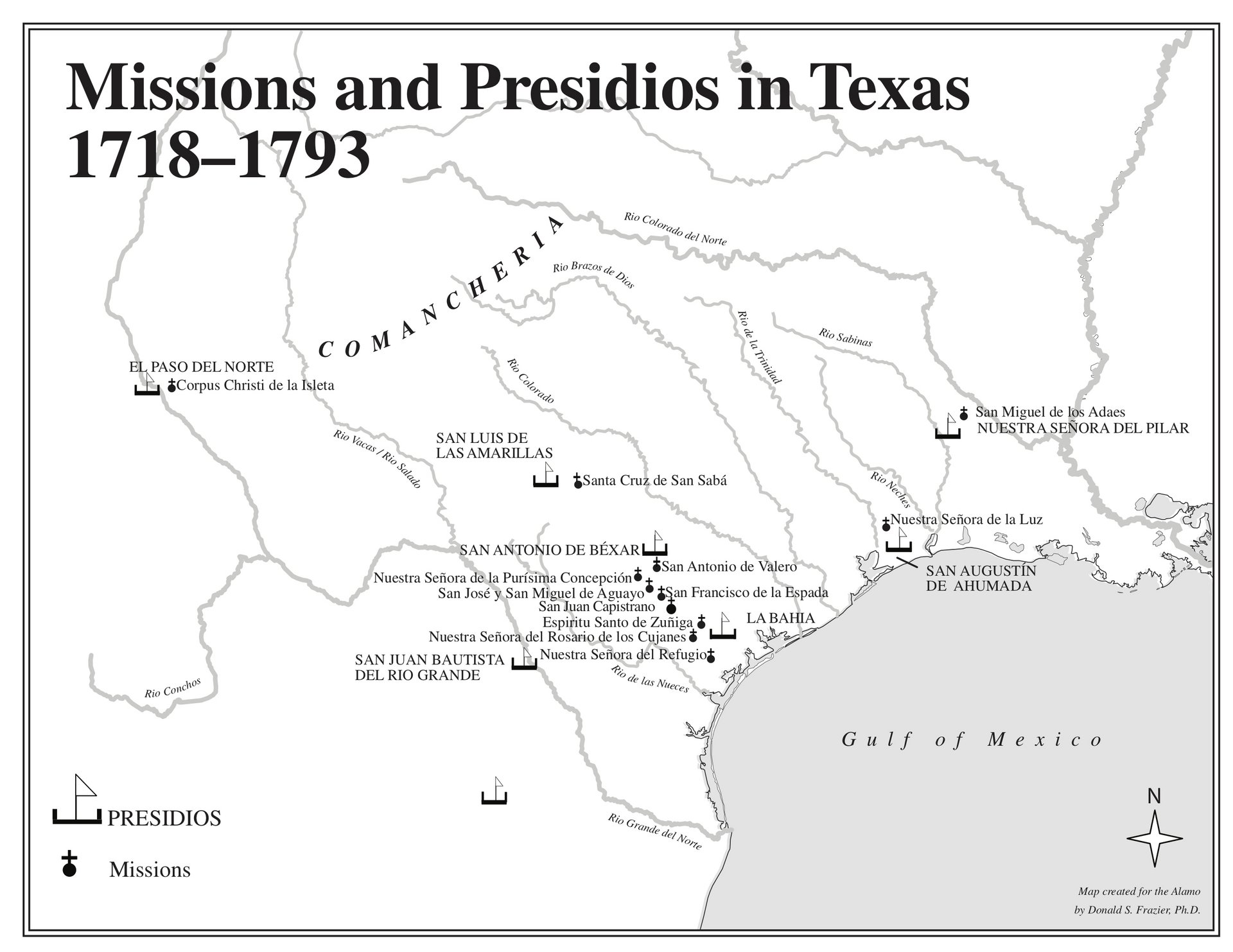 Mapping Texas History The Alamo