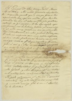 Script handwritten letter on parchment paper