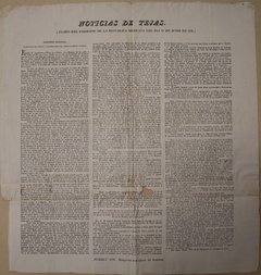 Historic document titled Noticias De Tejas