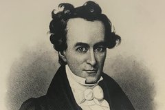 Print of an engraving of Stephen F. Austin.