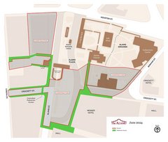 Map of Alamo area construction in June 2024
