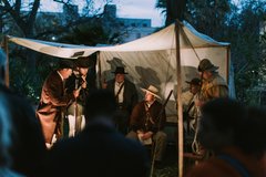 Living historians re-enact the night before the siege