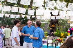 Guests enjoying cocktails in Cavalry Courtyard