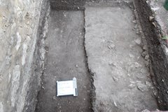 Two bottom levels inside an excavation unit