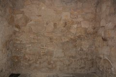 Photo documentation of wall loss inside the Confessional.