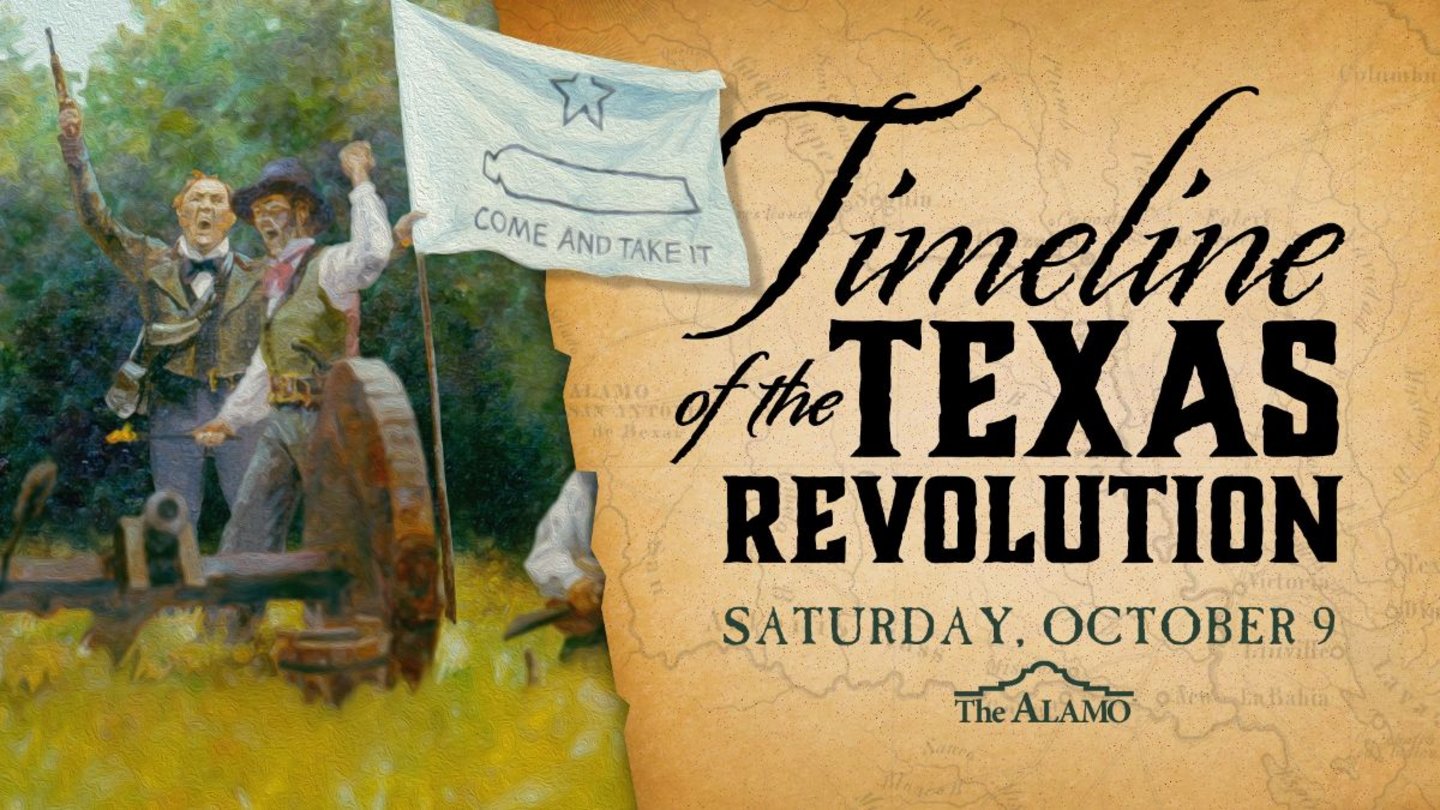 Travel the "Timeline of the Texas Revolution" The Alamo
