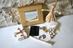 A collection of replica luxury goods from the 1830s.