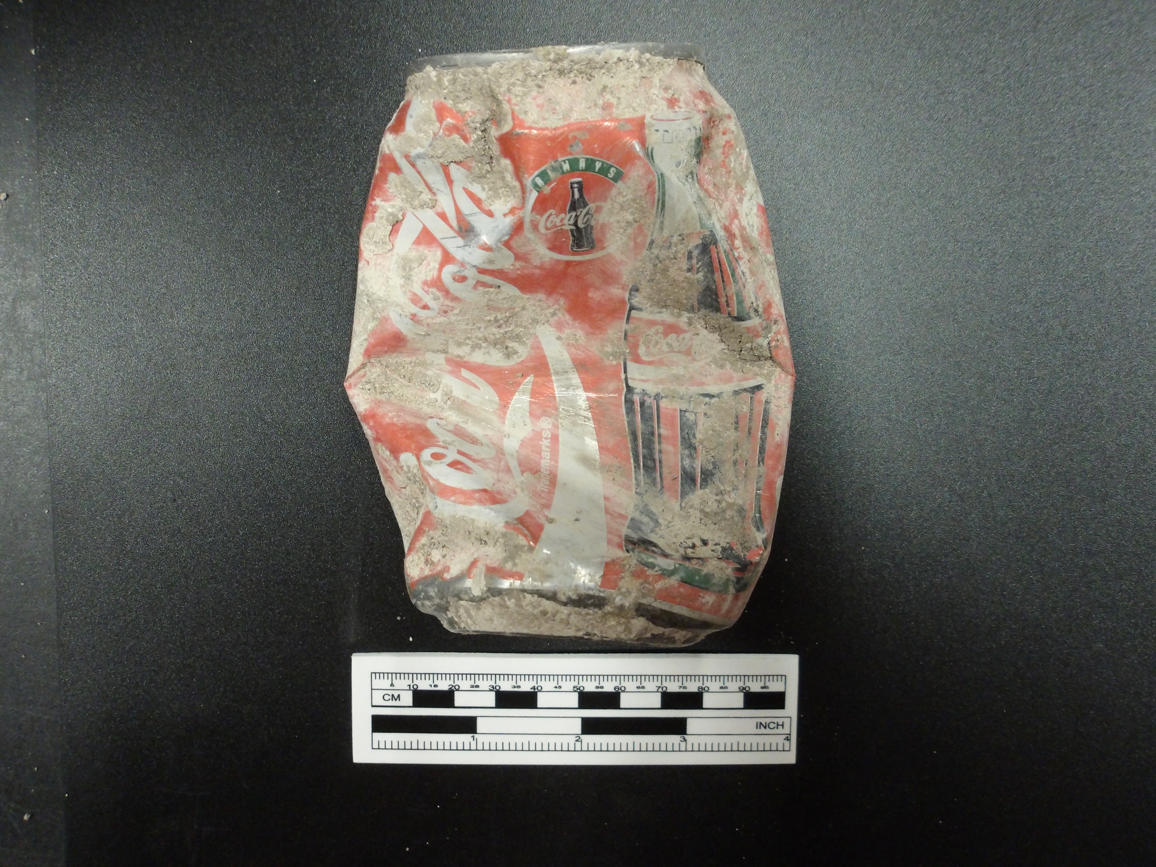 1994 Coca-Cola can recovered from an excavation unit in 2026