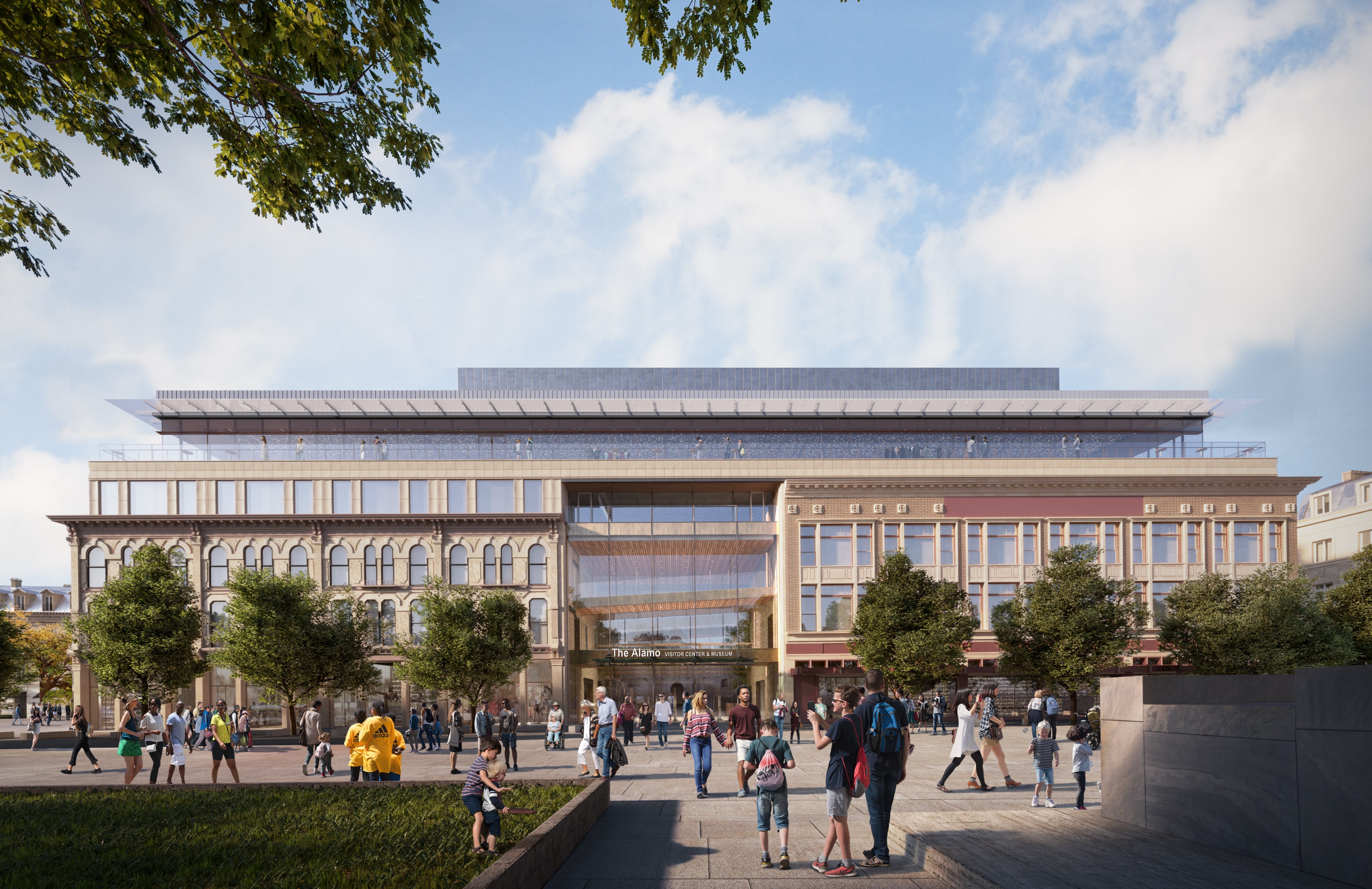 Rendering of Alamo Visitor Center and Museum